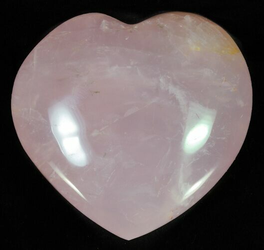 Polished Rose Quartz Heart - Madagascar #63012